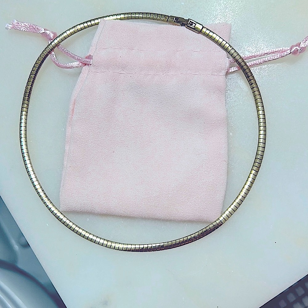 Vintage gold-plated, sterling choker